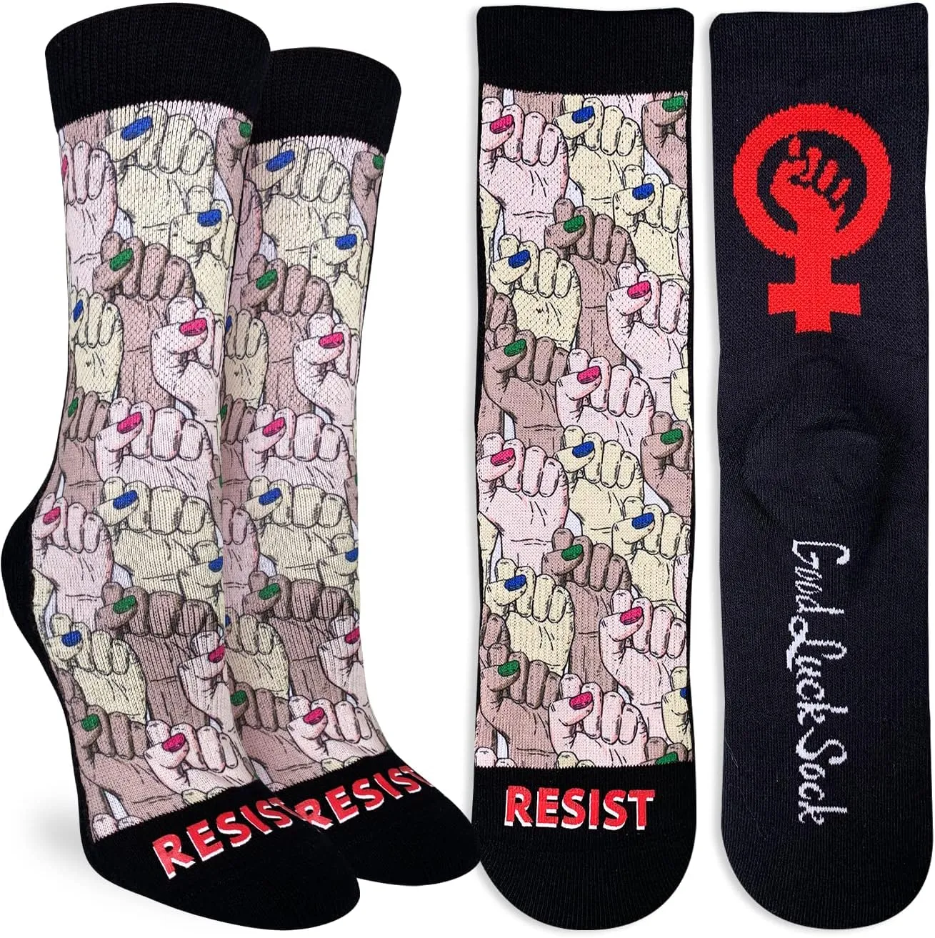 Good Luck Sock Women's Rosie the Riveter Socks, Adult