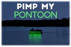 Green Blob Outdoors Pimp My Pontoon LED Boat Deck Lighting Kit with Bonus Red & Green Navigation Lights DIY Pontoon Under Deck Lighting kit for Pontoon Boats (Green, 20)