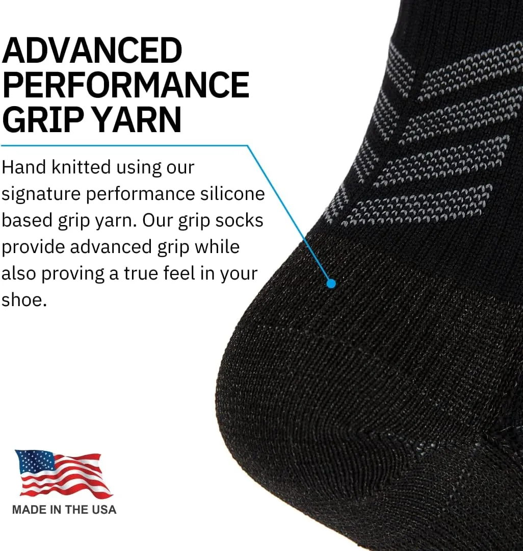 Grip Socks for Soccer for Men & Women - Non Slip Soccer Grip Socks - Athletic Football Sock with Advanced Grips