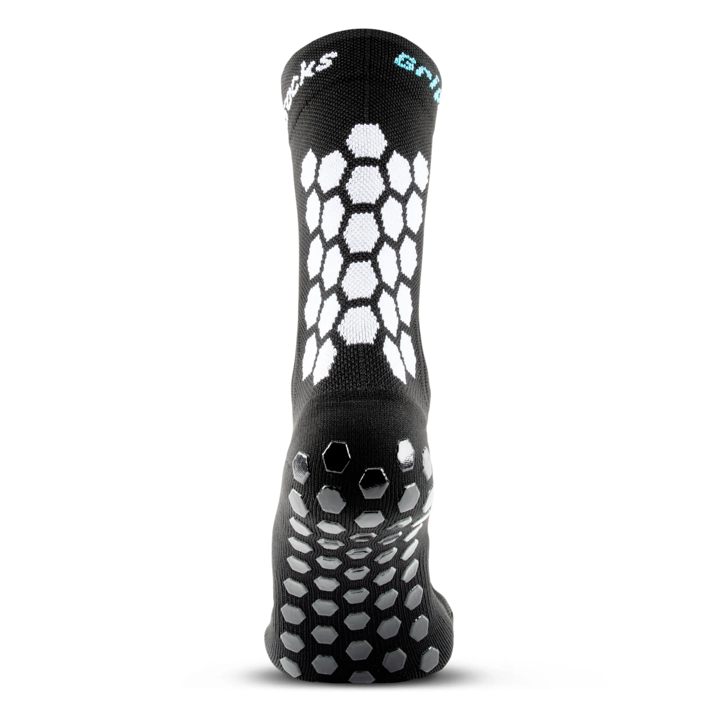 GripSocks for Soccer - Crew Height - Black