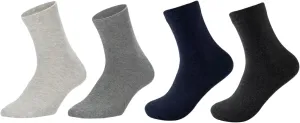 Grounding Socks with Silver Fiber - Anti Odor & Moisture Wicking, Static Dissipative Earthing Socks for Indoor/Outdoor Use, Works with Grounding Shoes/Mats/Sheets (4 Pairs)