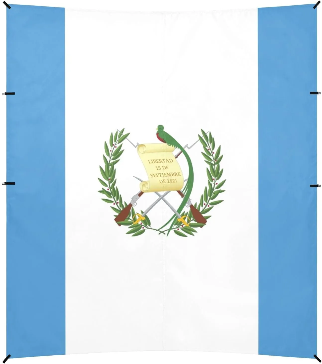 Guatemala Flag Beach Canopy UPF50 Lightweight Large Portable Sun Shelter with Sandbags & Sand Shovel for Camping, Picnics, Backyard & Fishing