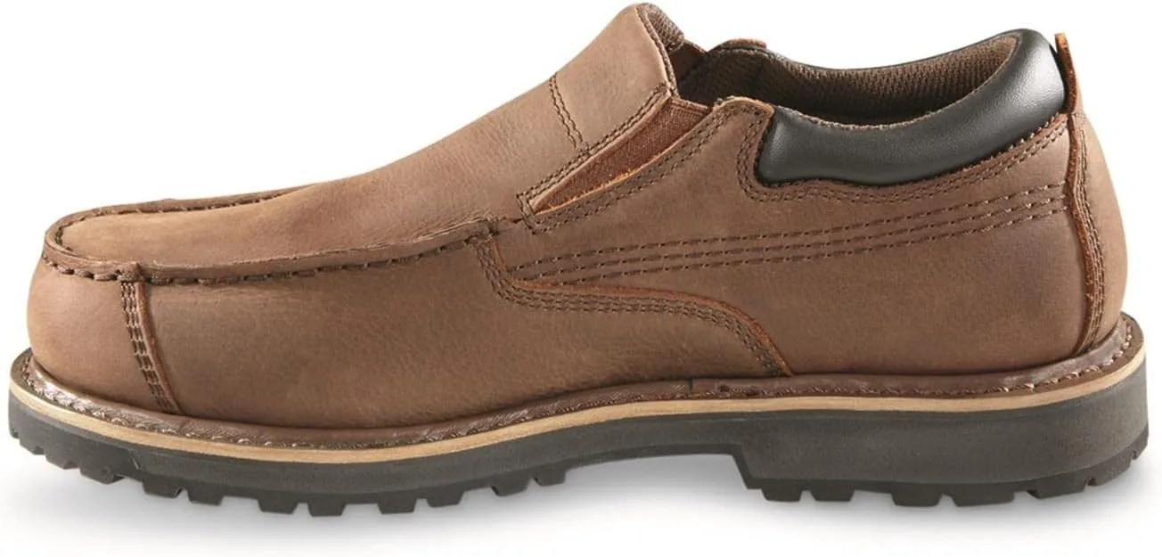 Guide Gear Men's Rugged Timber Waterproof Slip-On Shoes; Moisture Wicking Insoles, Casual Footwear