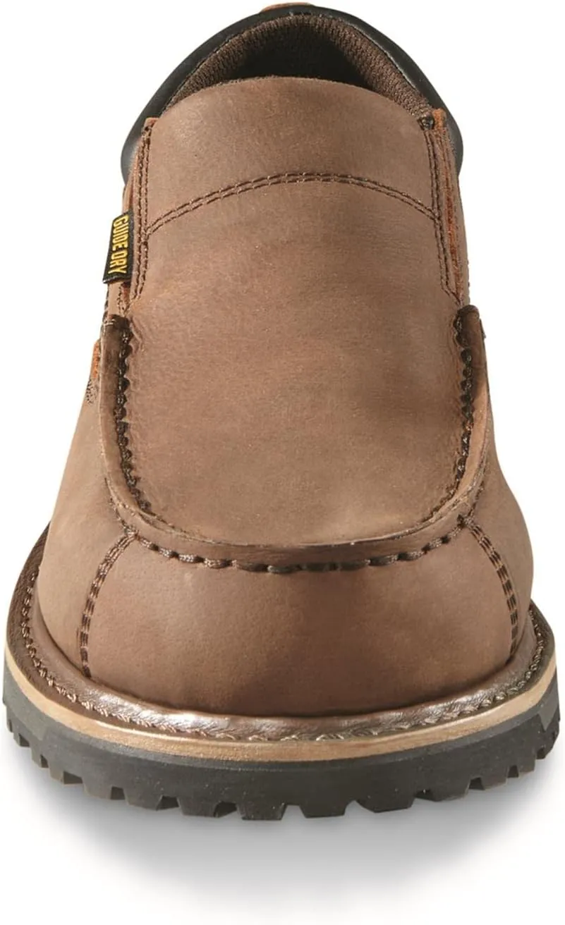 Guide Gear Men's Rugged Timber Waterproof Slip-On Shoes; Moisture Wicking Insoles, Casual Footwear
