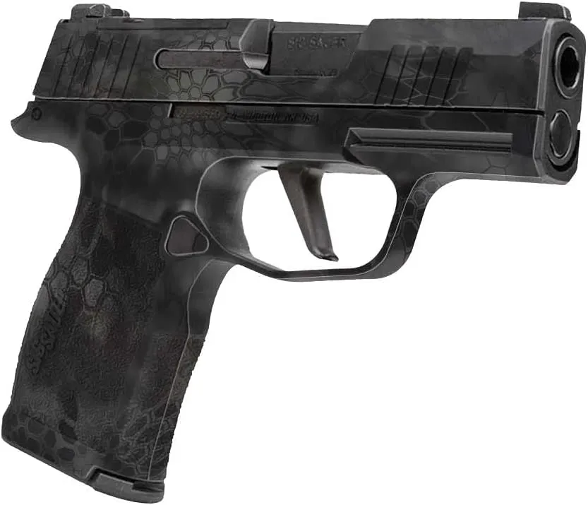 GunSkins Precut Pistol Skin for Sig Sauer P365 - Compatible with Airsoft AEG BB Gun - Vinyl Wrap - Easy to Install - 100% Waterproof - Matte Finish - Made in USA
