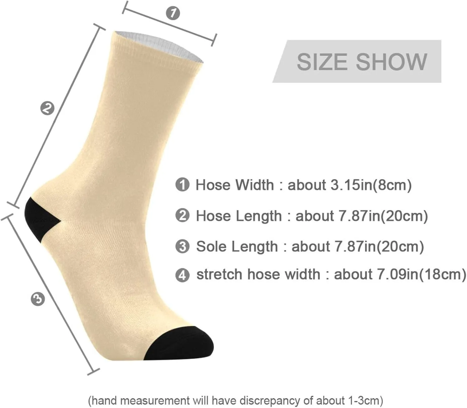 GuoChe Lime Green Green 1-2 Pairs Cute Patterned Socks Warm Crew Socks
