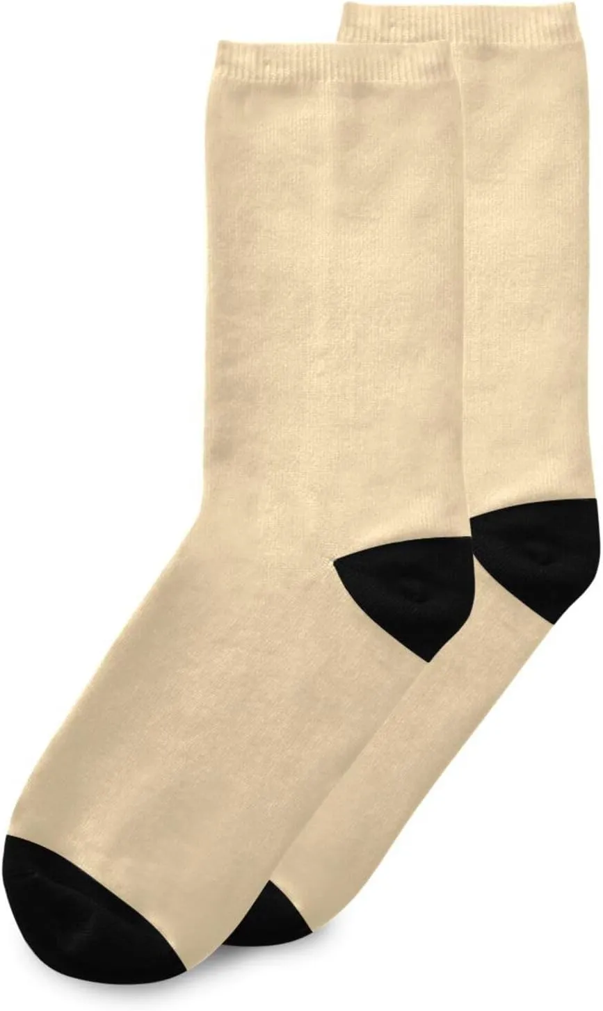 GuoChe Lime Green Green 1-2 Pairs Cute Patterned Socks Warm Crew Socks