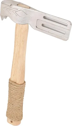Hacha Para Roofing, Multi Function Magnetic Roofing Hammer Multifunctional, with Hemp Rope Anti Slip Ergonomic Handle for Installing Roofing Nails Felt Hats