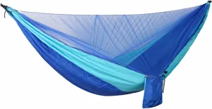 Hammocks Portable Hammock Outdoors Double Camping Hammocks with Mosquito Net Lightweight Parachute Nylon Hammock for Backpacking Hiking Hammocks for Outside
