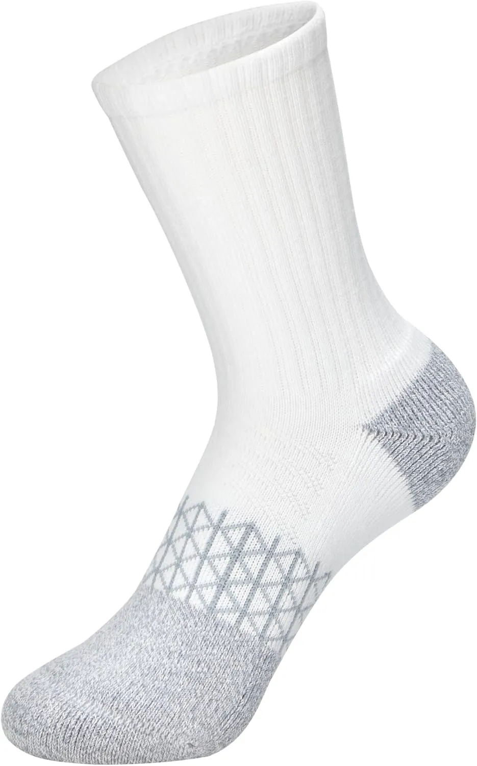 Hanes Cushioned, Absolute Active Crew Socks for Girls, Moisture-Wicking, 6-Pairs