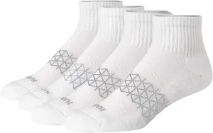 Hanes Men's Absolute Active Cushioned Ankle, Moisture Wicking Socks, Seamless Toe, 4-Pack