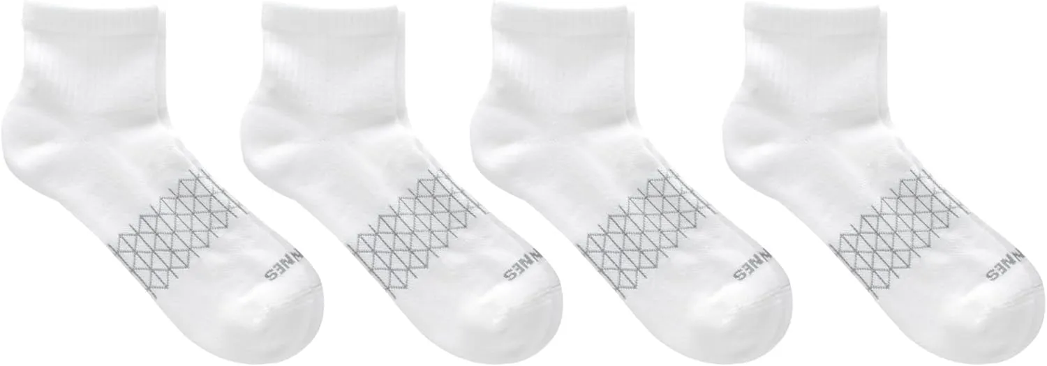 Hanes Men's Absolute Active Cushioned Ankle, Moisture Wicking Socks, Seamless Toe, 4-Pack