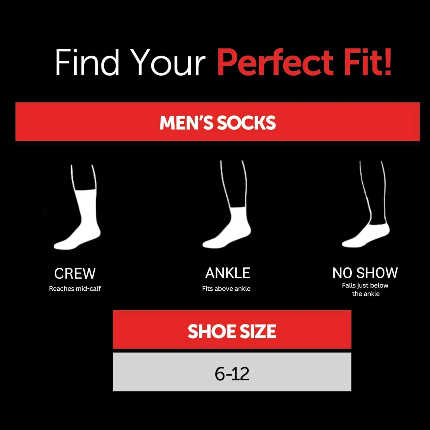 Hanes Men's Hanes Men's Socks, Ultimate Originals Crew, Ankle and No Show Socks