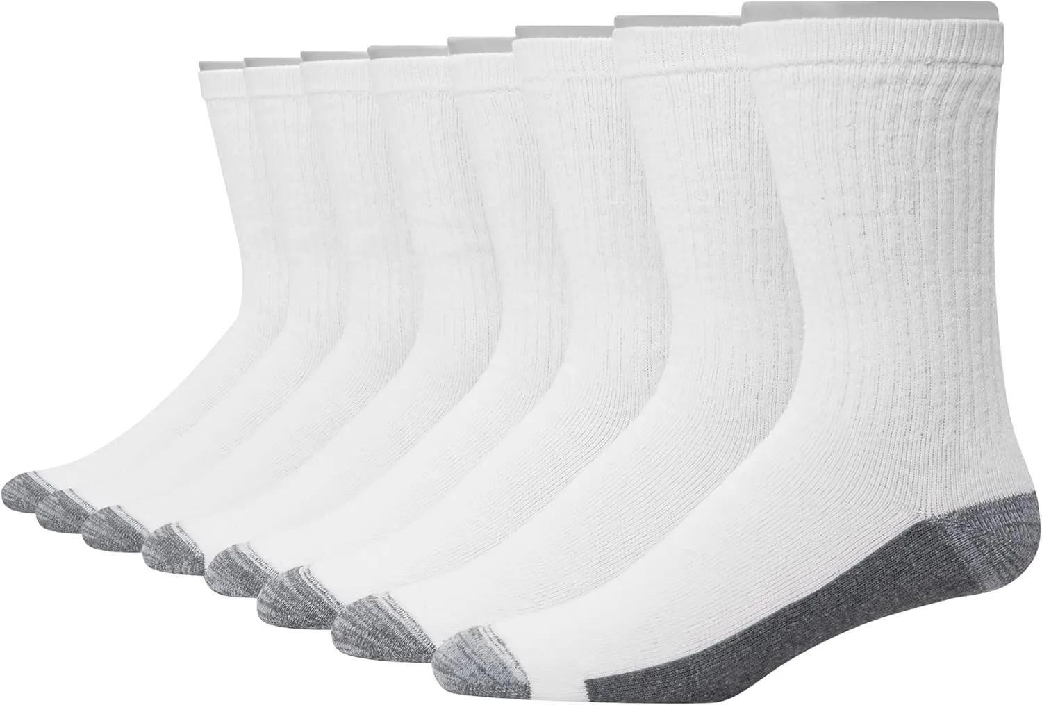 Hanes Men's Max Cushioned Crew Socks, Moisture-Wicking with Odor Control, Multipack