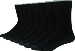 Hanes Men's Max Cushioned Crew Socks, Moisture-Wicking with Odor Control, Multipack