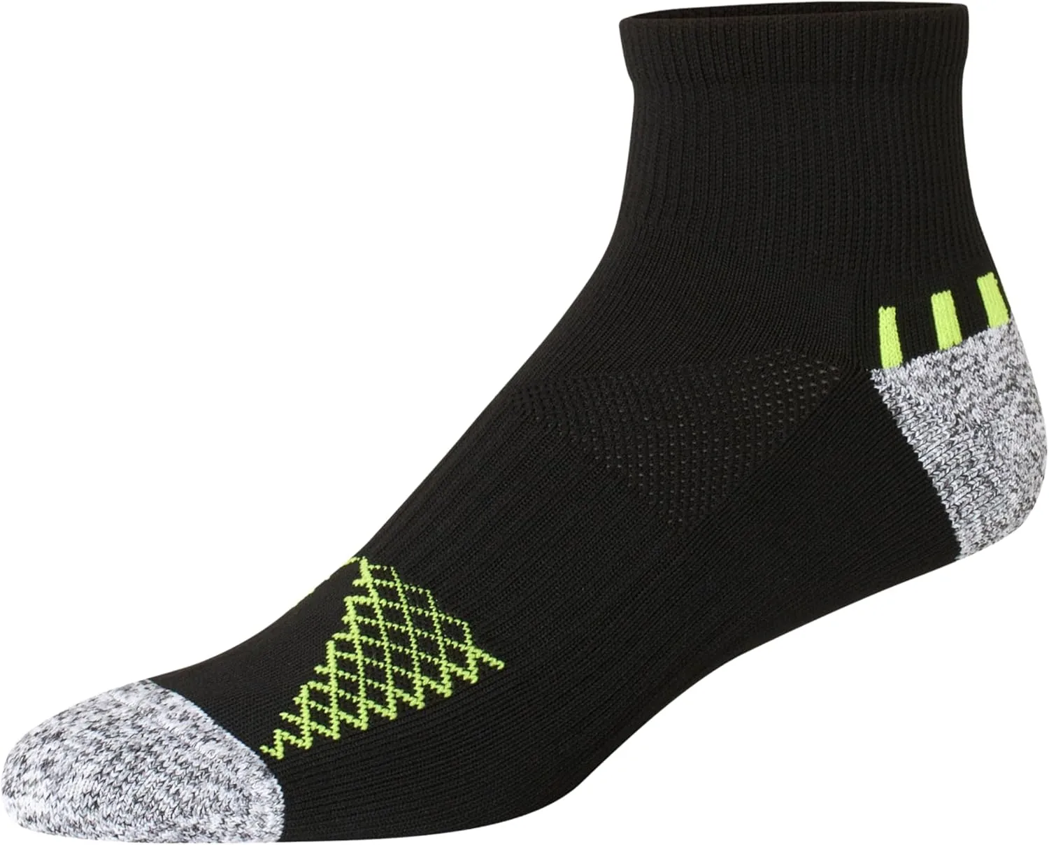 Hanes Men's Moves Performance, Moisture-Wicking Ankle & Low-Cut Socks, Breathable Mesh Panels, 6-Pack