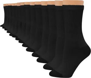 Hanes Women's Soft Moisture-Wicking Crew Socks, Multipack