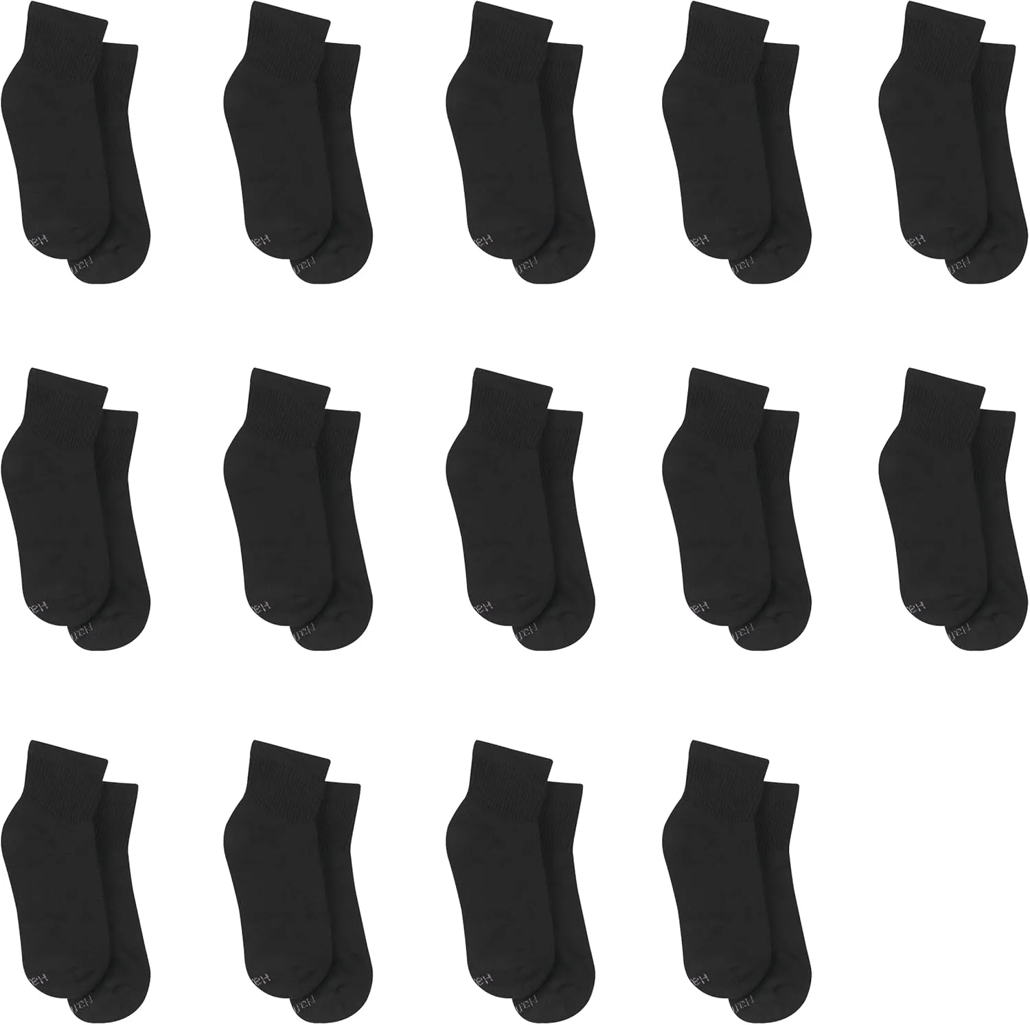 Hanes Women's Value, Ankle Soft Moisture-wicking Socks, Available in 10 and 14-packs