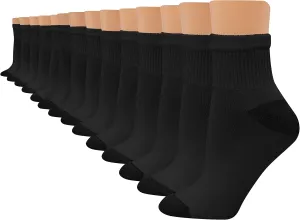 Hanes Women's Value, Ankle Soft Moisture-wicking Socks, Available in 10 and 14-packs