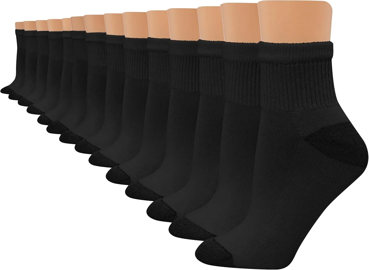 Hanes Women's Value, Ankle Soft Moisture-wicking Socks, Available in 10 and 14-packs