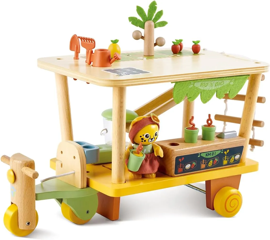 Hape Clio's Bio Juice Cart Toy