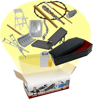 Hardcore Coffin 15 Piece Accessory Set for Wrestling Action Figures