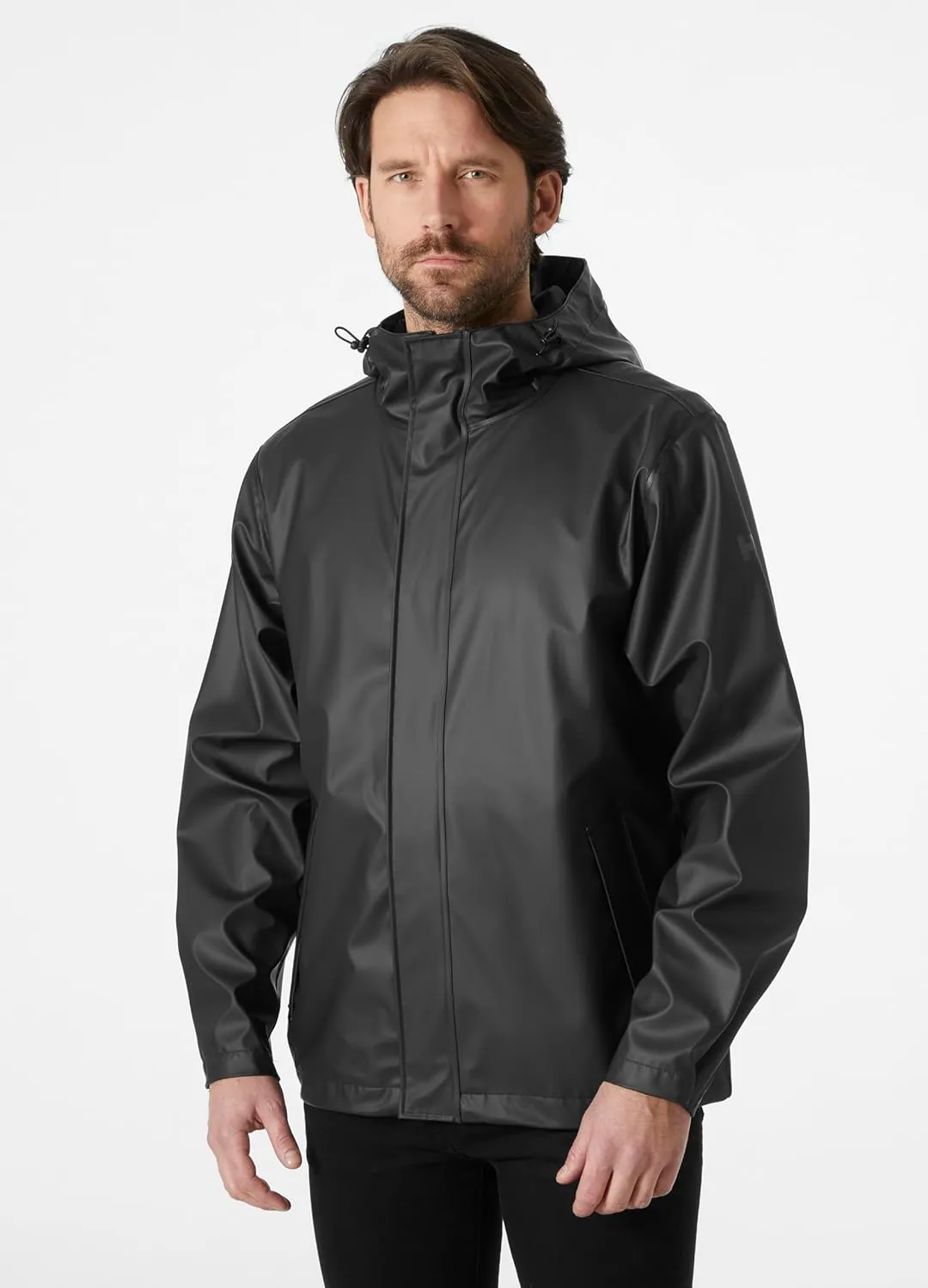 Helly-Hansen mens Moss Hooded Waterproof Windproof Raincoat Jacket