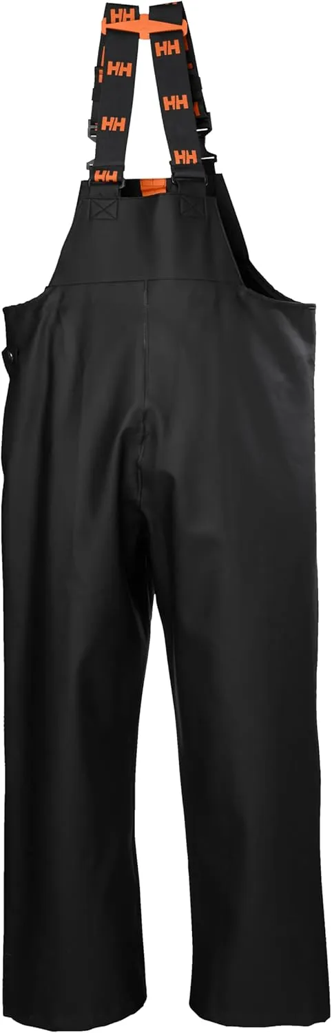 Helly-Hansen Workwear Storm Waterproof Bib Pants for Men Made from Heavy-Duty Breathable PVC-Coated Polyester for Mobility