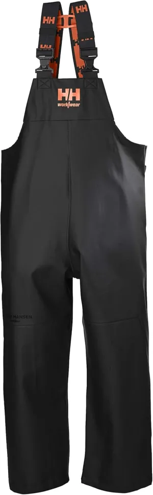 Helly-Hansen Workwear Storm Waterproof Bib Pants for Men Made from Heavy-Duty Breathable PVC-Coated Polyester for Mobility