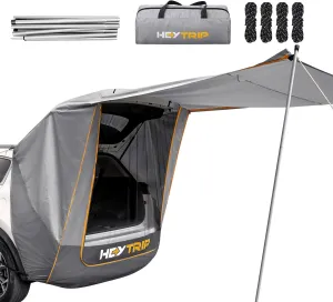 HEYTRIP SUV Tailgate Tent with Poles Awning Shade Waterproof Windproof Hatchback Camping Car Tent, Universal Fit Most SUV/Van/MPV/CUV