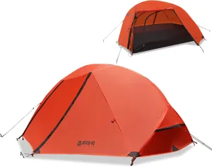 Himalaya Backpacking Camping Tent Lightweight Easy Setup Double Layer 2 Doors Portable Waterproof Windproof for Outdoor Camping Hiking Mountaineering Mountaineering