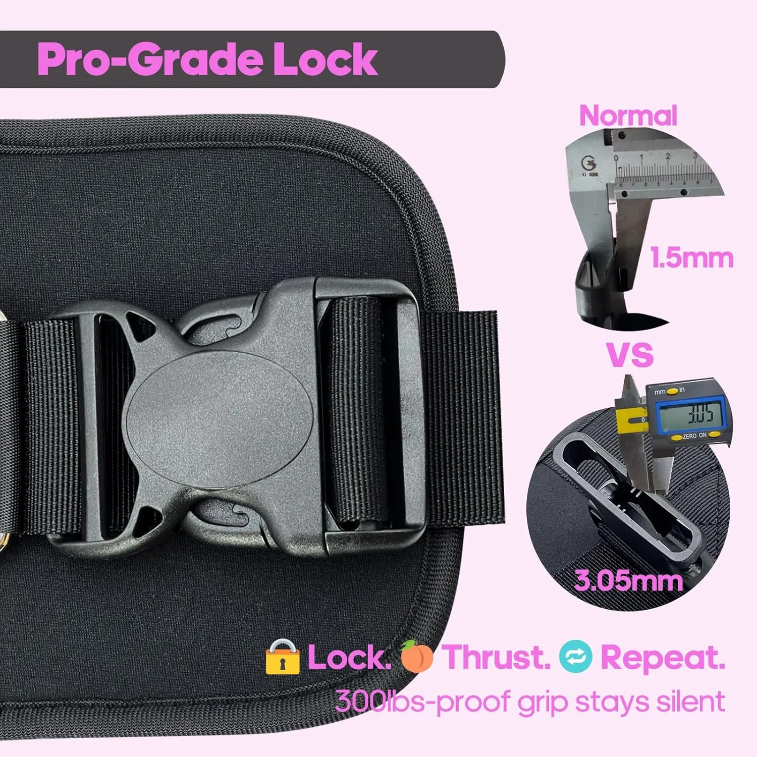 Hip-Thrust-Belt, Foldable Design, Slip-Resistant Padding, Supports 300 lbs, Ideal for Glutes Training with Dumbbells, Kettlebells & Plates, Great for Gym & Home Hip Thrust Workouts