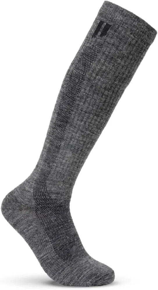 HOLLOW Alpaca Compression Socks for Men and Women, Moisture Wicking Alpaca Wool Socks for Hiking, Running,