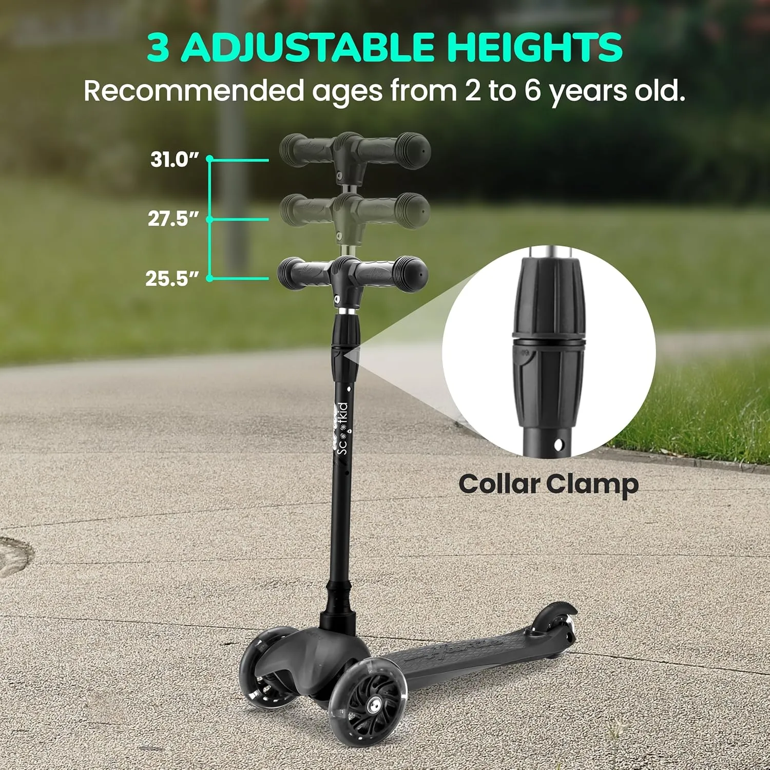 Hurtle Mini Kickboard Scooter for Kids
