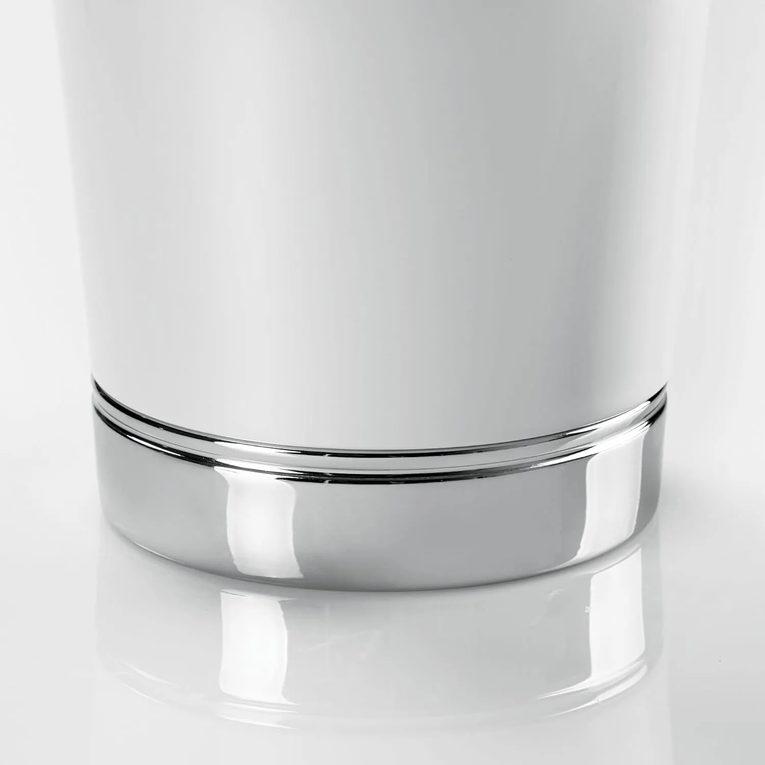iDesign York White Waste Can, Soap Dispenser