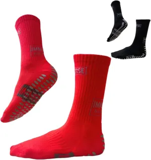 IMMERSE Performance Grip Sock - Anti Slip Sock - Men & Women - Soccer, Pilates - Hospital Sock - Comfort & Compressed - Crew