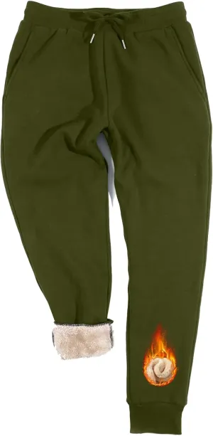 Inno Men's 30" 32" 34" 36" 38" Sherpa Fleece Lined Jogger Pants Warm Sweatpants Thermal Winter Athletic Lounge Short Tall