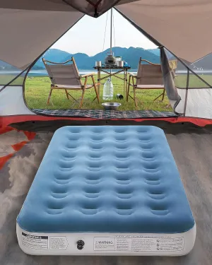 InnoTruth Twin Camping Air Mattress Bed, Single Rechargeable Handheld Electric Pump Inflatable Airbed, Raised Elevated Blow Up Mattresses for Guests, Portable and Foldable Bed for Home Travel