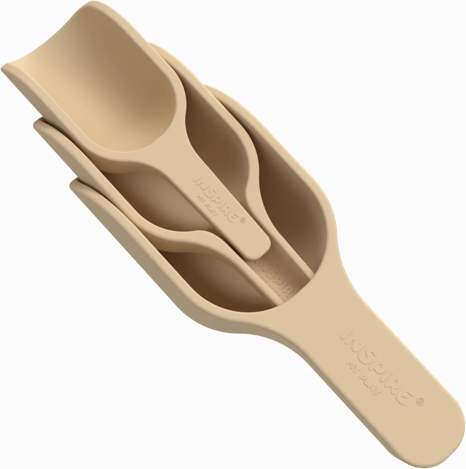 Inspire My Play - 3 x Silicone Nesting Scoops - Perfect for Sensory PlayTray - Sensory Bin Accessories - Special Education Classroom Supplies - Montessori Education Toys - Multi-Purpose Shovel