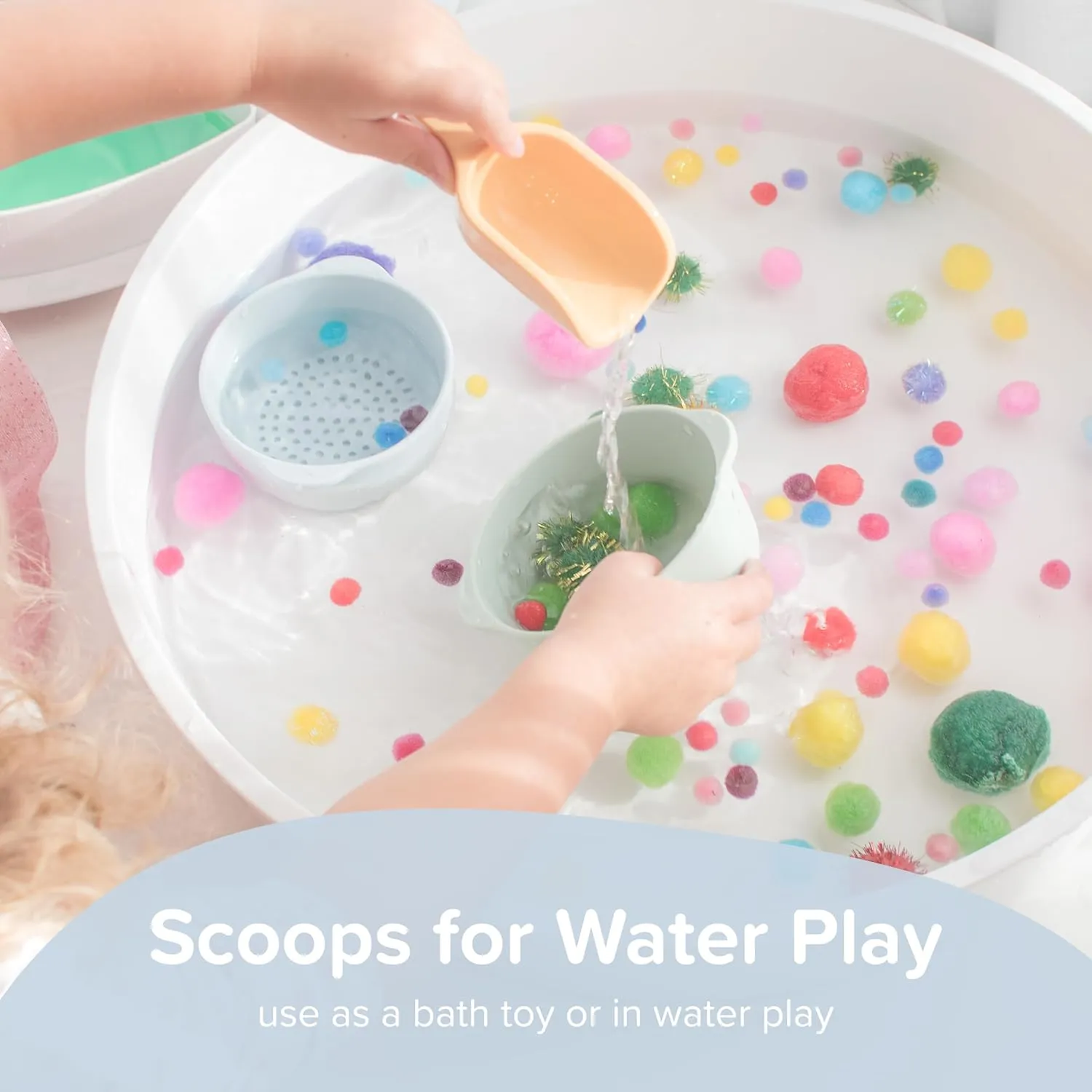 Inspire My Play - 4 x Mini Silicone Scoops - Perfect for Sensory PlayTray - Sensory Bin Accessories - Special Education Classroom Supplies - Montessori Education Toys - Multi-Purpose Shovel