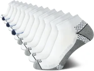 IZOD Men's Athletic Socks - Performance Cushion Quarter Socks (10 or 12 Pack)