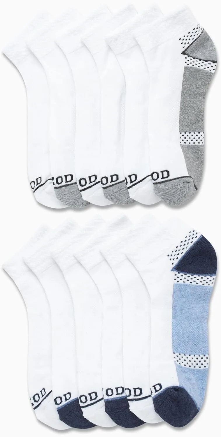 IZOD Men's Athletic Socks - Performance Cushion Quarter Socks (10 or 12 Pack)