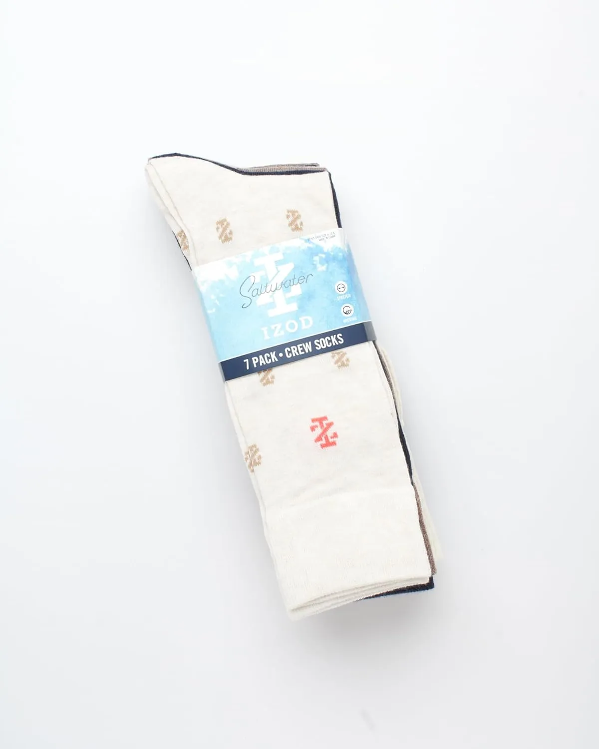 IZOD Men's Dress Socks - 7 Pack Lightweight Comfort Stretch Stay Up Cuff Mid-Calf Crew Socks - Dress Socks for Men (6-12.5)