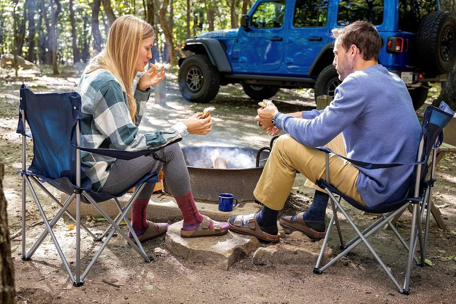 Jeep Women's Wool Blend Trail Crew Socks-2 Pair Pack-Breathable Cushioned Comfort
