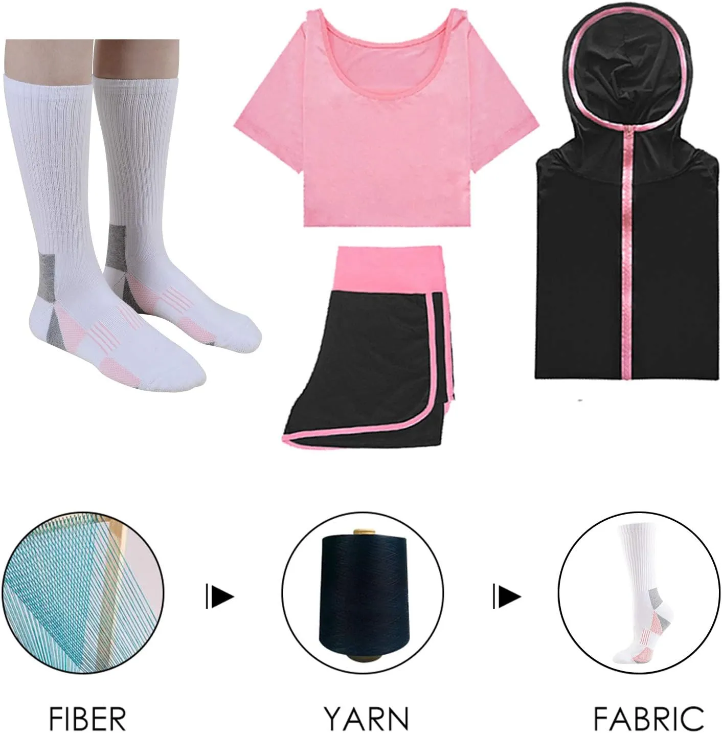 JOYNÉE Womens-Crew-Athletic-Socks Cushion Running Socks with Moisture Wicking for Sports and Daily Wear 6 Pairs