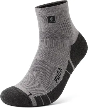 KAILAS FUGA Men's Low Cut Running Socks Wool Socks Cushioning Moisture Wicking Breathable Sweating Crew Socks Sports Socks