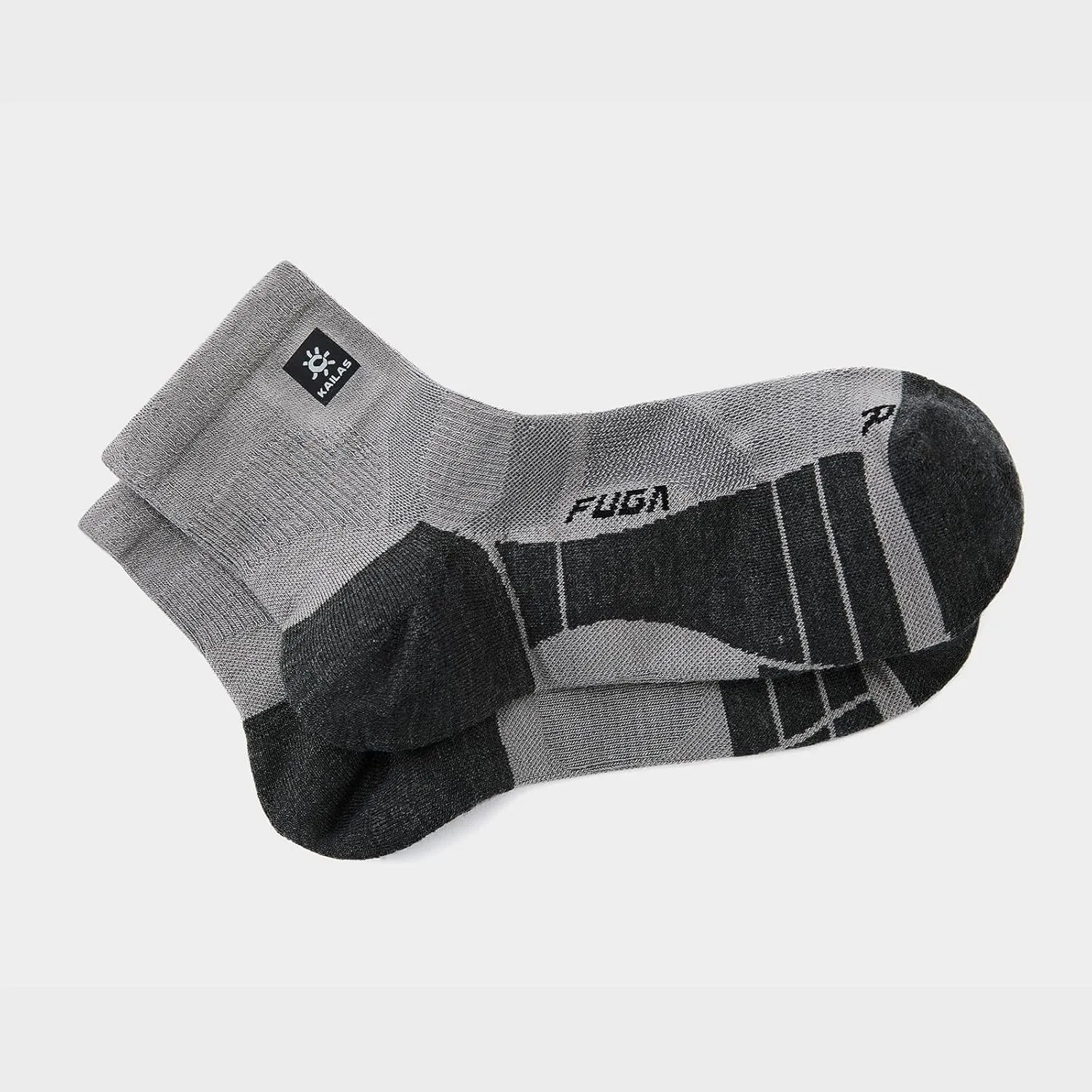 KAILAS FUGA Men's Low Cut Running Socks Wool Socks Cushioning Moisture Wicking Breathable Sweating Crew Socks Sports Socks