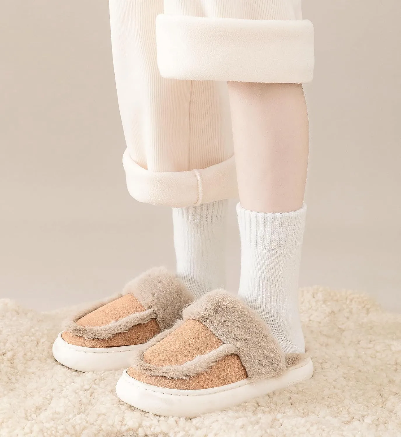 KANAV Women's Warm Winter Thermal Socks - Thick, Soft, Cute & Comfy Slouch Socks