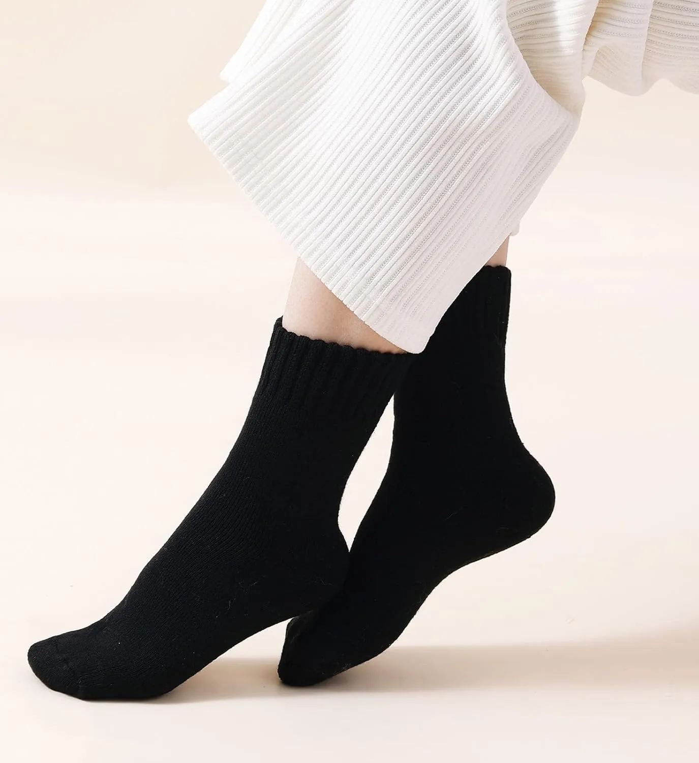 KANAV Women's Warm Winter Thermal Socks - Thick, Soft, Cute & Comfy Slouch Socks