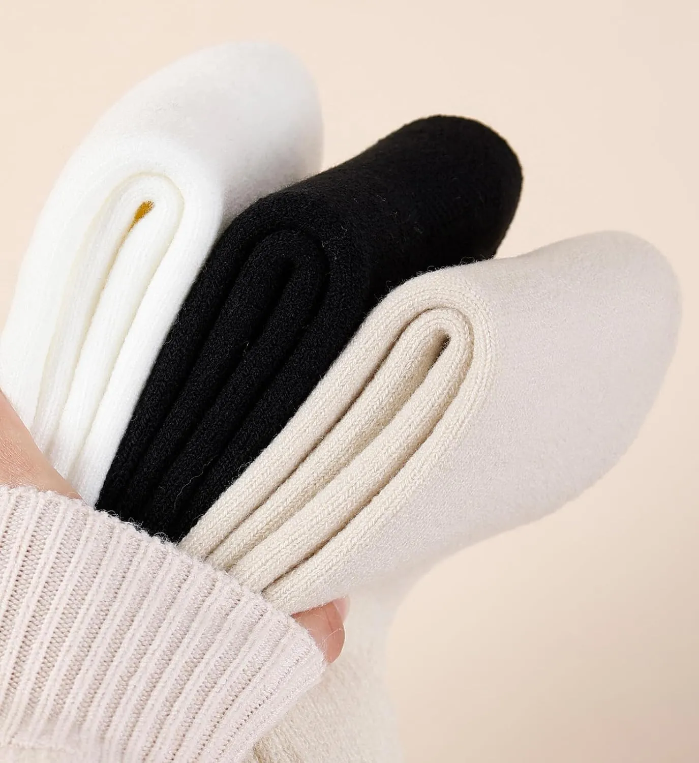 KANAV Women's Warm Winter Thermal Socks - Thick, Soft, Cute & Comfy Slouch Socks